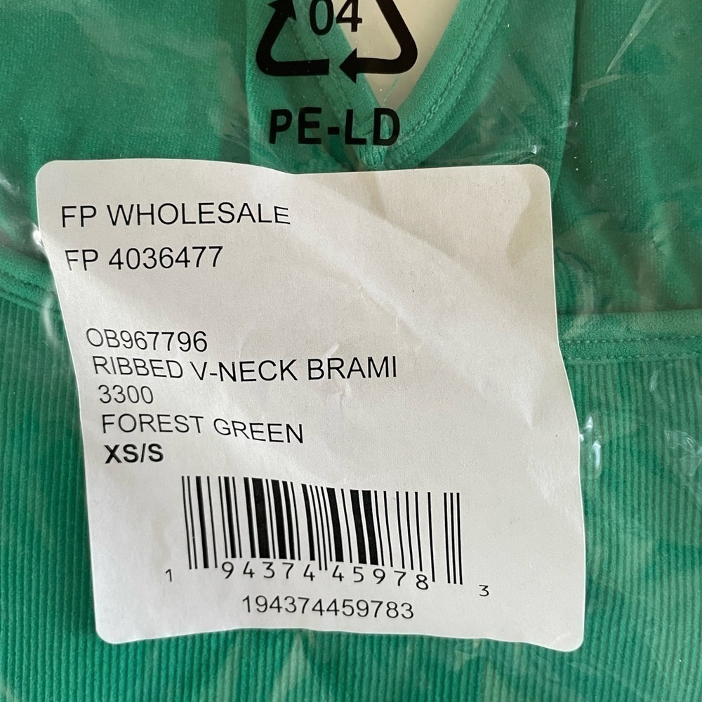Free People Green Ribbed Crop Tank - Picture 7 of 7